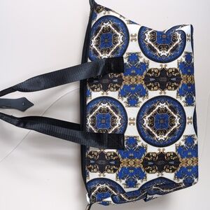 Alice + Olivia Fab-fit-fun Ornate Travel Duffle Bag In Romance Sapphire. NWT